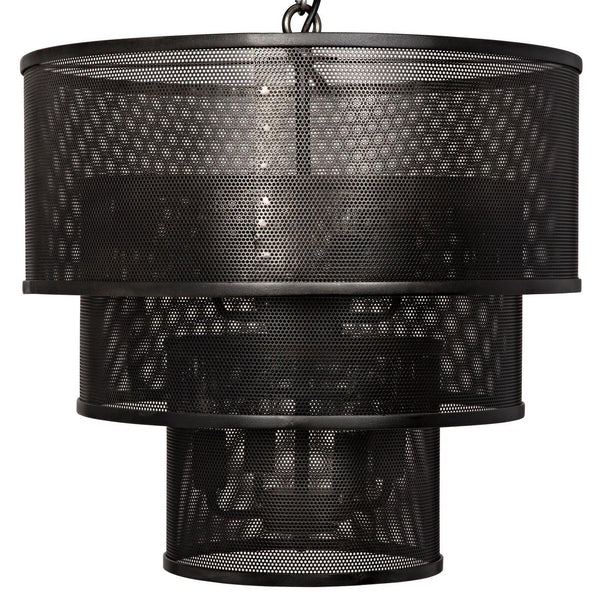 Arena Pendant, Black Steel-Noir Furniture-Blue Hand Home