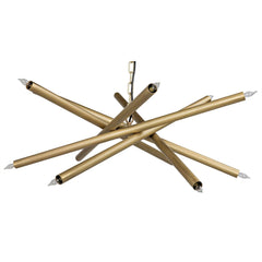Ikram Chandelier, Small, Metal with Brass Finish