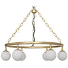 Modena Chandelier, Small, Metal with Brass Finish-Noir Furniture-Blue Hand Home
