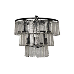 Carnegie Chandelier, Small, Black Steel
