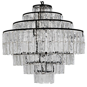 Satellite Chandelier, Black Steel-Noir Furniture-Blue Hand Home