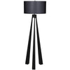 Lore Floor Lamp with Shade-Noir Furniture-Blue Hand Home