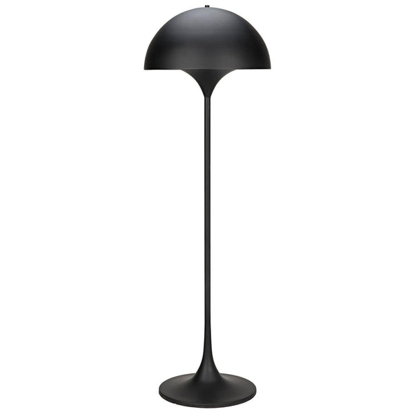 Cataracta Floor Lamp, Black Steel-Noir Furniture-Blue Hand Home