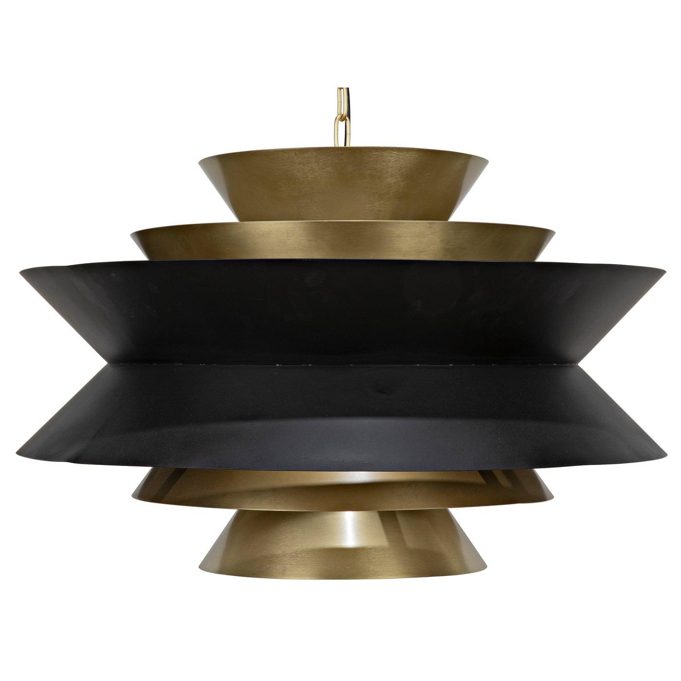Arion Pendant, Steel with Brass Finish