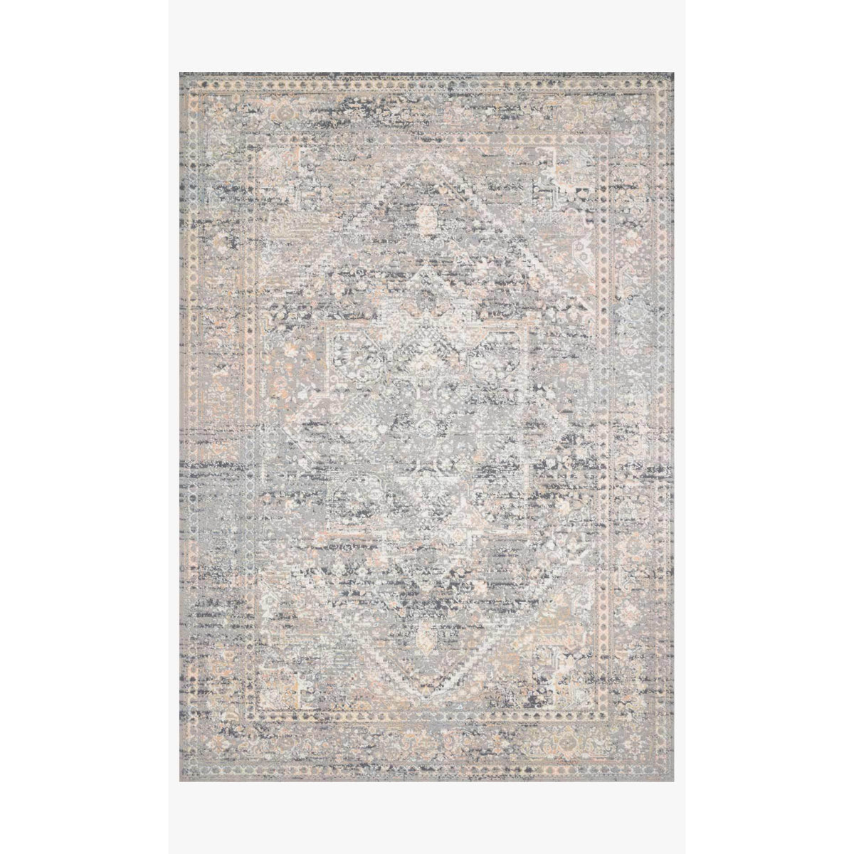 Lucia Rugs by Loloi - LUC-01 Grey / Sunset-Loloi Rugs-Blue Hand Home