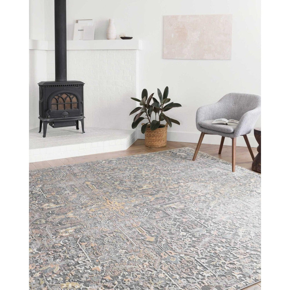 Lucia Rugs by Loloi - LUC-02 Charcoal / Multi-Loloi Rugs-Blue Hand Home