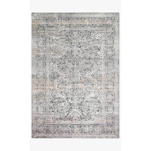 Lucia Rugs by Loloi - LUC-03 Steel / Ivory-Loloi Rugs-Blue Hand Home