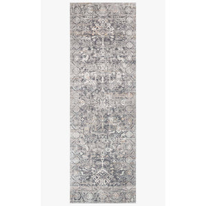 Lucia Rugs by Loloi - LUC-03 Steel / Ivory-Loloi Rugs-Blue Hand Home