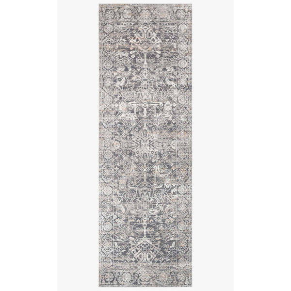 Lucia Rugs by Loloi - LUC-03 Steel / Ivory-Loloi Rugs-Blue Hand Home