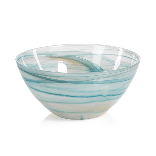 Lagoon Alabaster Glass Bowl - Large