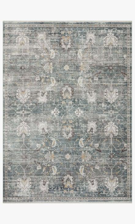 Bonney Rugs by Loloi - BNY-03 - Lagoon/Ivory-Loloi Rugs-Blue Hand Home