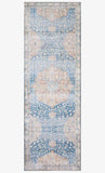 Loloi Rugs Layla Collection - LAY-07 Blue/Tangerine-Loloi Rugs-Blue Hand Home