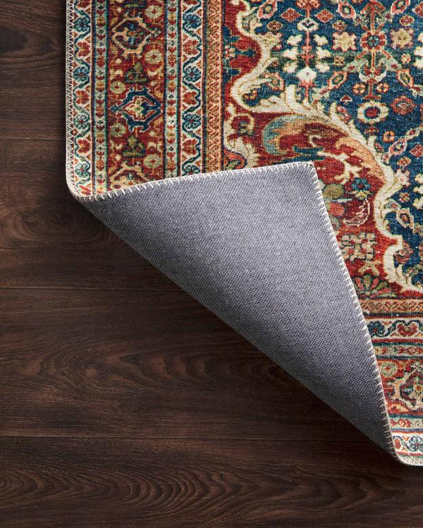 Loloi Rugs Layla Collection - LAY-09 Cobalt Blue/Spice-Loloi Rugs-Blue Hand Home