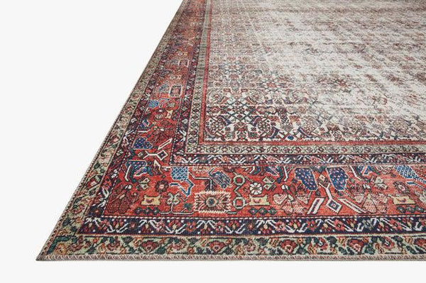 Loloi Rugs Layla Collection - LAY-12 Ivory/Brick-Loloi Rugs-Blue Hand Home