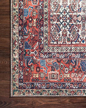 Loloi Rugs Layla Collection - LAY-12 Ivory/Brick-Loloi Rugs-Blue Hand Home