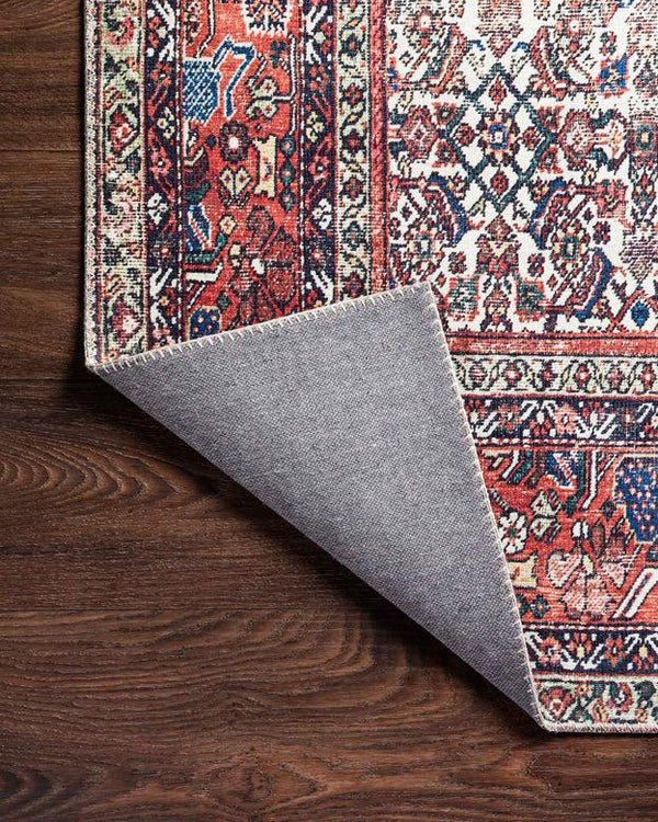 Loloi Rugs Layla Collection - LAY-12 Ivory/Brick-Loloi Rugs-Blue Hand Home