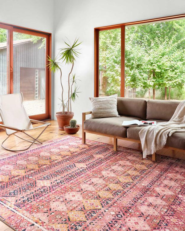 Loloi Rugs Layla Collection - LAY-15 Magenta/Multi-Loloi Rugs-Blue Hand Home