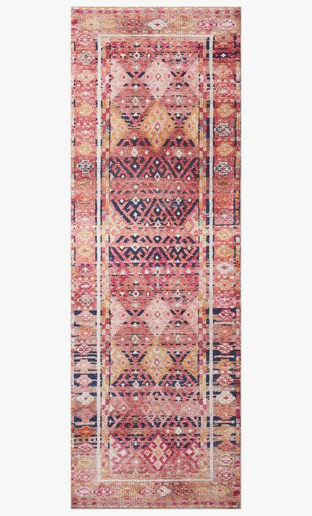 Loloi Rugs Layla Collection - LAY-15 Magenta/Multi-Loloi Rugs-Blue Hand Home