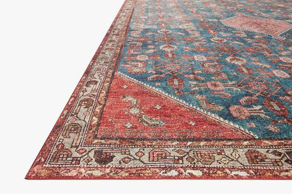Loloi Rugs Layla Collection - LAY-10 Marine/Clay-Loloi Rugs-Blue Hand Home