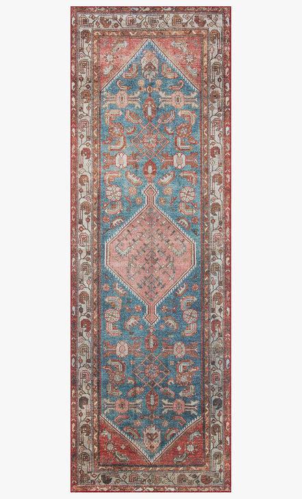 Loloi Rugs Layla Collection - LAY-10 Marine/Clay-Loloi Rugs-Blue Hand Home