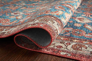 Loloi Rugs Layla Collection - LAY-10 Marine/Clay-Loloi Rugs-Blue Hand Home
