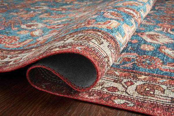 Loloi Rugs Layla Collection - LAY-10 Marine/Clay-Loloi Rugs-Blue Hand Home