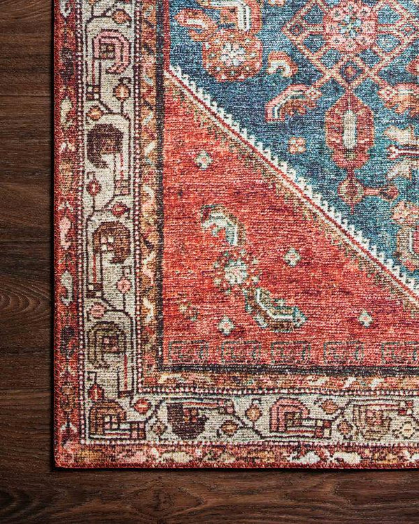 Loloi Rugs Layla Collection - LAY-10 Marine/Clay-Loloi Rugs-Blue Hand Home