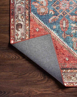 Loloi Rugs Layla Collection - LAY-10 Marine/Clay-Loloi Rugs-Blue Hand Home