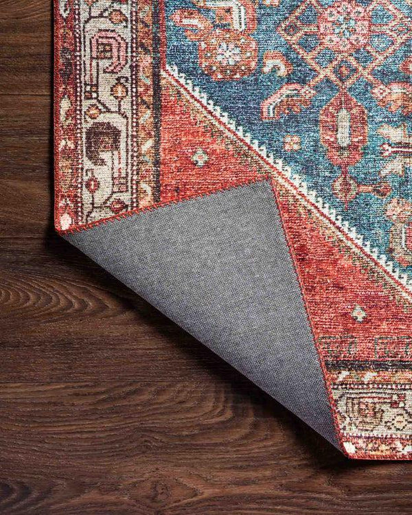 Loloi Rugs Layla Collection - LAY-10 Marine/Clay-Loloi Rugs-Blue Hand Home