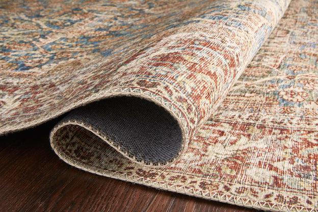 Loloi Rugs Layla Collection - LAY-04 Ocean/Rust-Loloi Rugs-Blue Hand Home