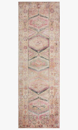 Loloi Rugs Layla Collection - LAY-17 Pink/Lagoon-Loloi Rugs-Blue Hand Home