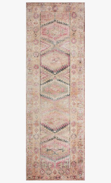 Loloi Rugs Layla Collection - LAY-17 Pink/Lagoon-Loloi Rugs-Blue Hand Home