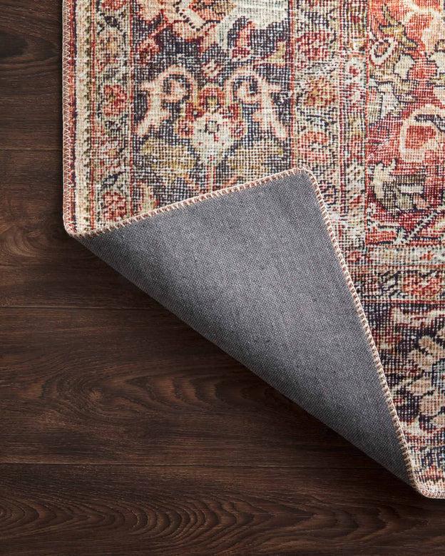 Loloi Rugs Layla Collection LAY02 Spice/Marine Blue Hand Home
