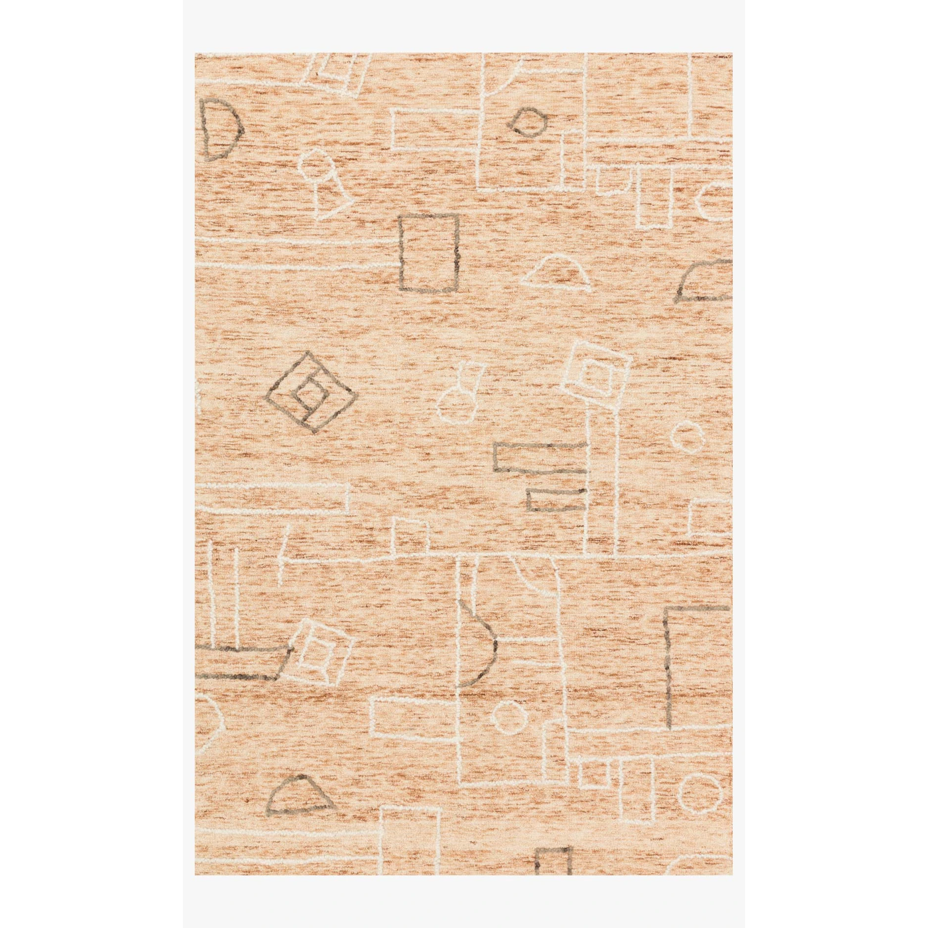 Justina Blakeney Leela Rug Collection - Lee-05 Terracotta/Natural-Loloi Rugs-Blue Hand Home