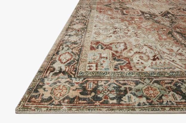 Lenna Rug Magnolia Home by Joanna Gaines - LEA-03 Rust/Charcoal-Loloi Rugs-Blue Hand Home
