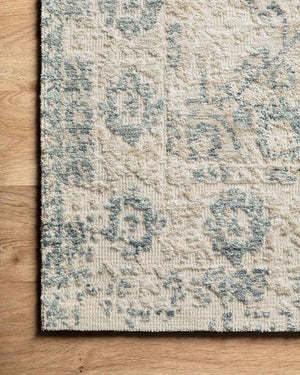 Lindsay Rug Magnolia Home by Joanna Gaines - LIS-03 Antique White/Aqua-Loloi Rugs-Blue Hand Home