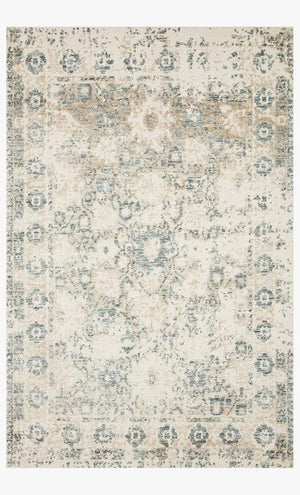 Lindsay Rug Magnolia Home by Joanna Gaines - LIS-03 Antique White/Aqua-Loloi Rugs-Blue Hand Home