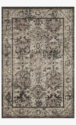 Lindsay Rug Magnolia Home by Joanna Gaines - LIS-04 Charcoal/Beige-Loloi Rugs-Blue Hand Home