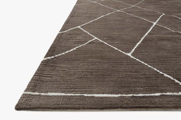 Logan Rug Magnolia Home by Joanna Gaines - LOG-01 Mocha / White-Loloi Rugs-Blue Hand Home