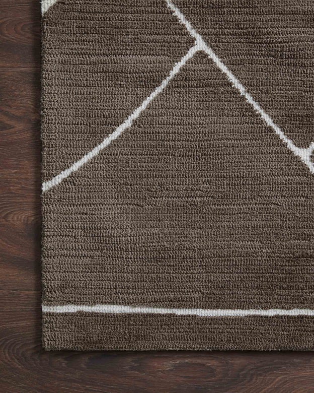 Logan Rug Magnolia Home by Joanna Gaines - LOG-01 Mocha / White-Loloi Rugs-Blue Hand Home