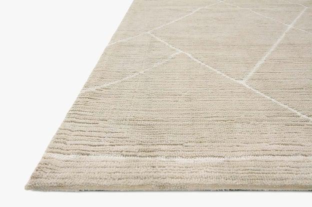 Logan Rug Magnolia Home by Joanna Gaines - LOG-01 Oatmeal / White-Loloi Rugs-Blue Hand Home