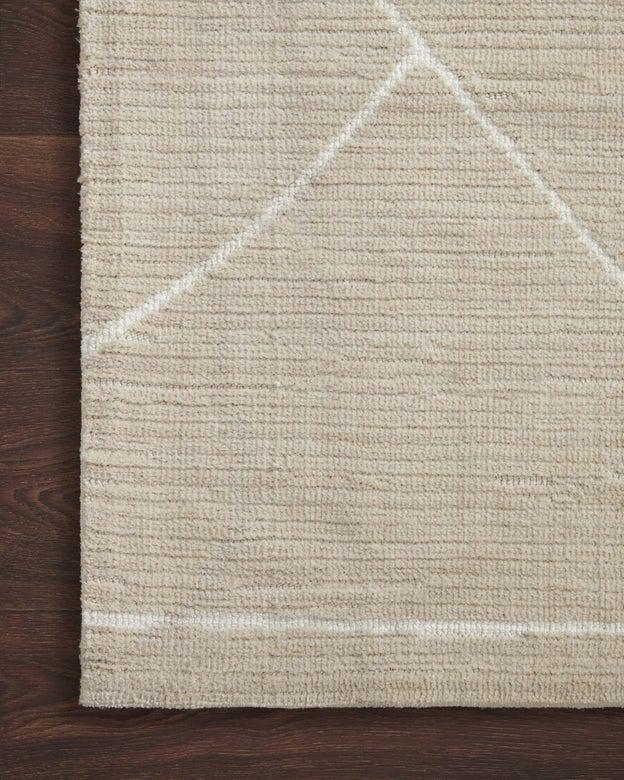 Logan Rug Magnolia Home by Joanna Gaines - LOG-01 Oatmeal / White-Loloi Rugs-Blue Hand Home