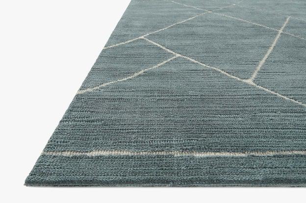 Logan Rug Magnolia Home by Joanna Gaines - LOG-01 Slate / White-Loloi Rugs-Blue Hand Home