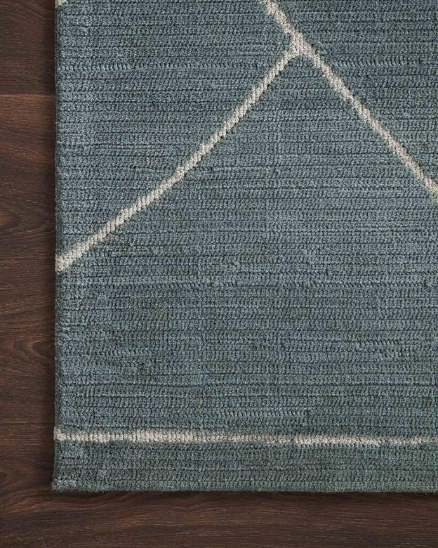 Logan Rug Magnolia Home by Joanna Gaines - LOG-01 Slate / White-Loloi Rugs-Blue Hand Home