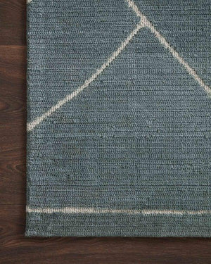 Logan Rug Magnolia Home by Joanna Gaines - LOG-01 Slate / White-Loloi Rugs-Blue Hand Home
