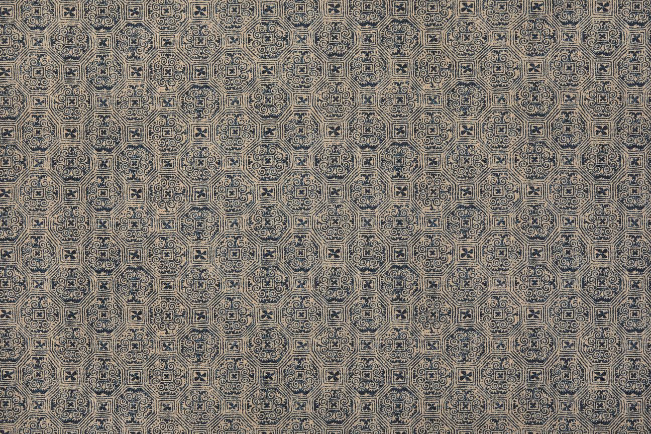 Cisco Fabric Lola Marine Blue - Grade H - Cotton/Linen-Cisco Brothers-Blue Hand Home