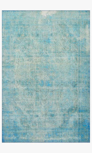 Loloi Rugs Loren Collection - LQ-08 Aqua-Loloi Rugs-Blue Hand Home