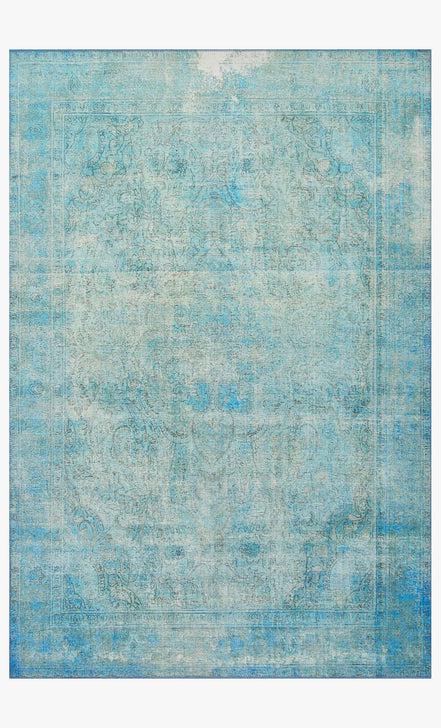Loloi Rugs Loren Collection - LQ-08 Aqua-Loloi Rugs-Blue Hand Home