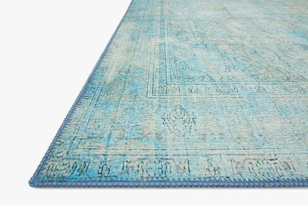 Loloi Rugs Loren Collection - LQ-08 Aqua-Loloi Rugs-Blue Hand Home