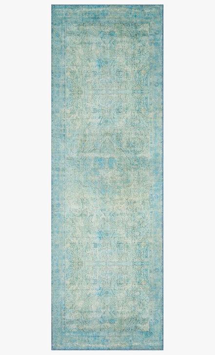 Loloi Rugs Loren Collection - LQ-08 Aqua-Loloi Rugs-Blue Hand Home